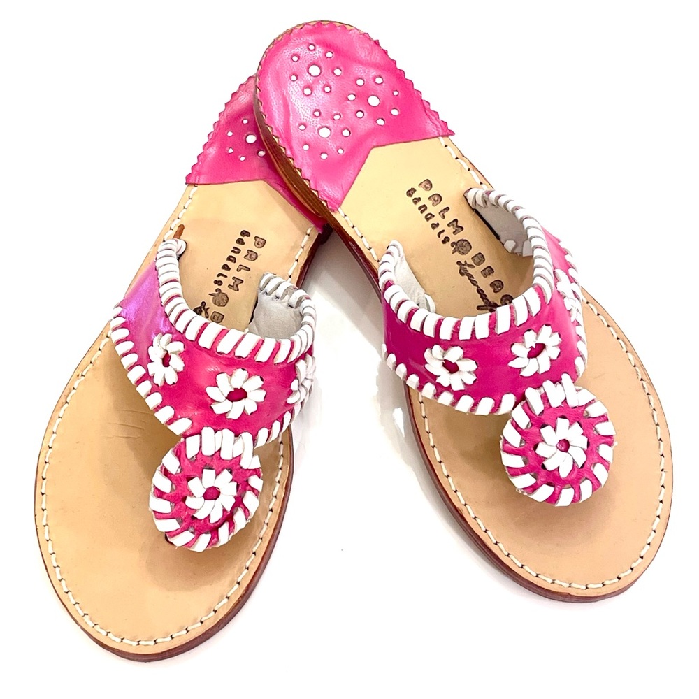 PALM BEACH SANDALS SZ 6 HANDMADE